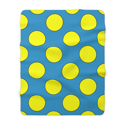Aruba Retro Polka Dots Blanket Throw