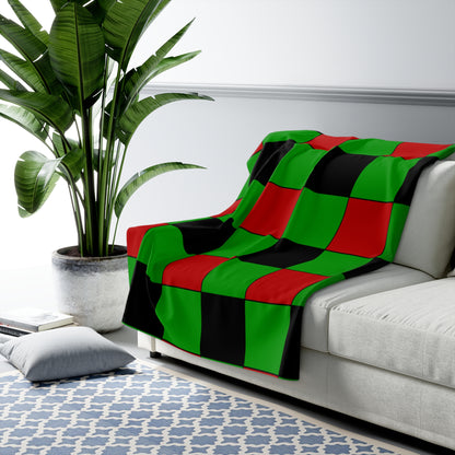 Afghanistan Retro Check Blanket Throw
