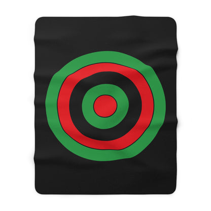 Libya Retro Target Blanket Throw