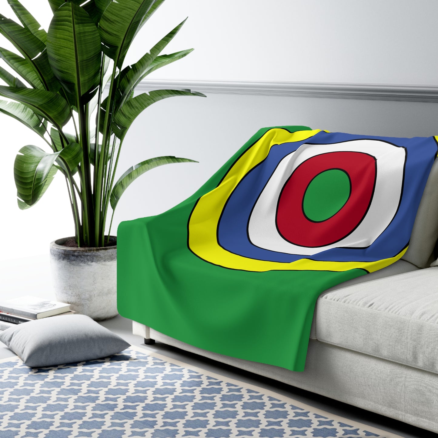 Comoros Retro Target Blanket Throw