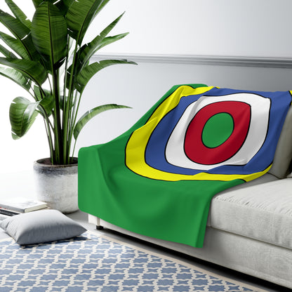 Comoros Retro Target Blanket Throw