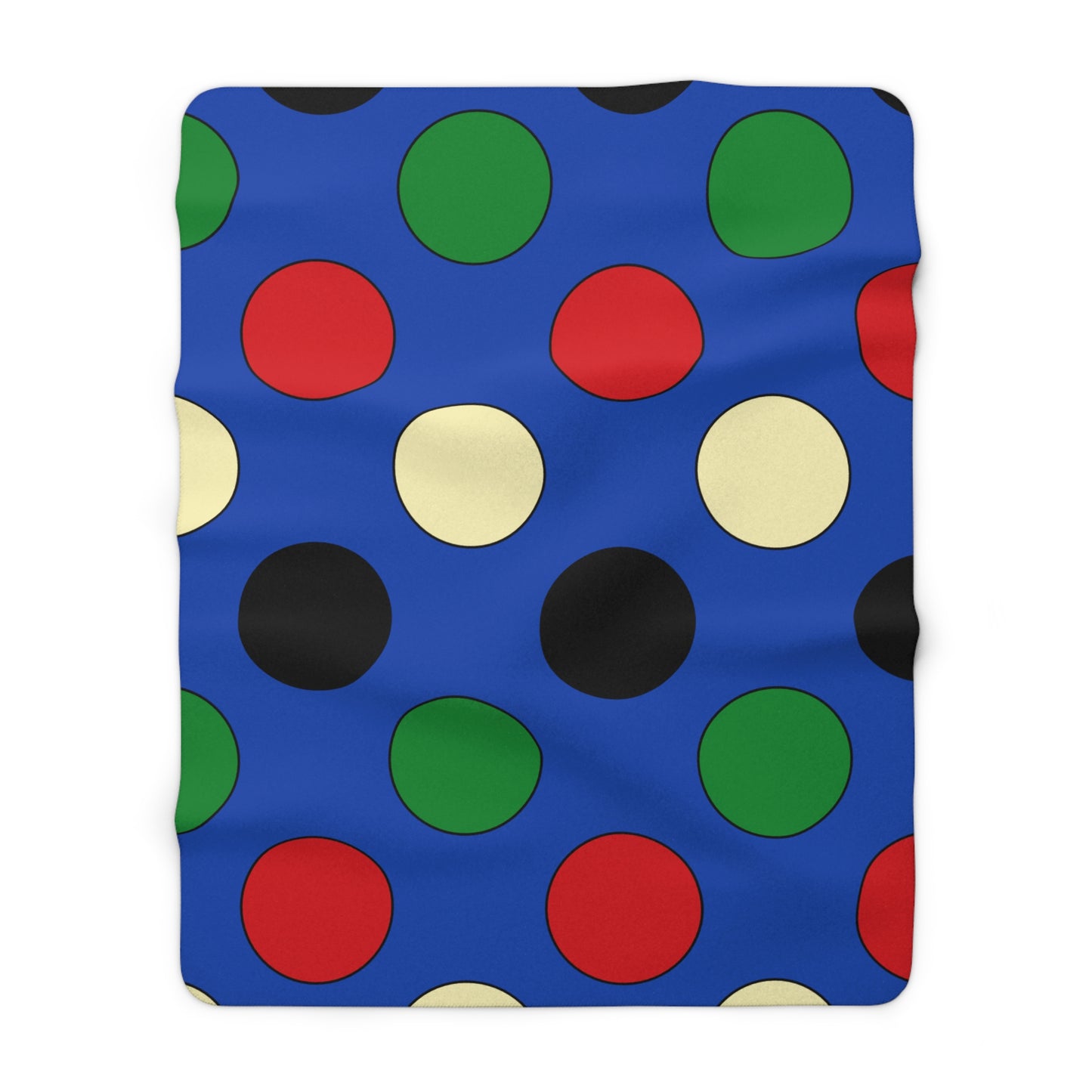 South Sudan Retro Polka Dots Blanket Throw