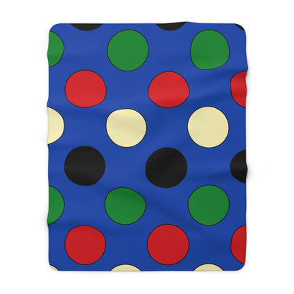 South Sudan Retro Polka Dots Blanket Throw