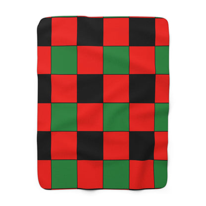 Malawi Retro Check Blanket Throw
