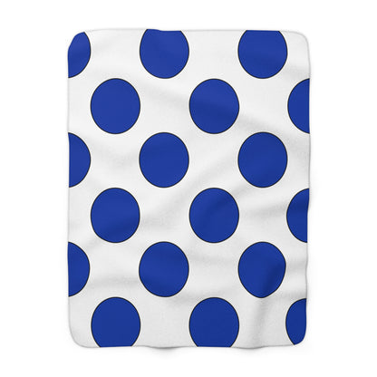 Uruguay Retro Polka Dots Blanket Throw