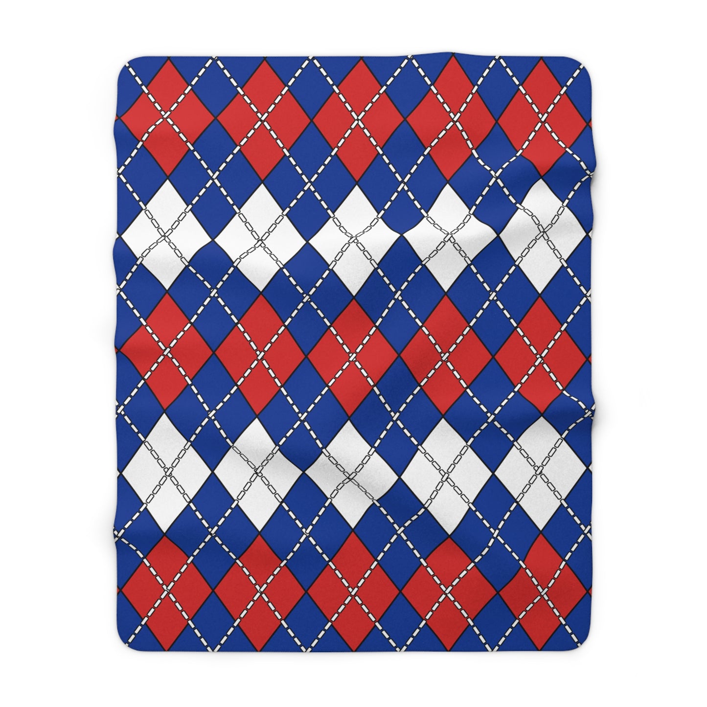 Iceland Retro Argyle Blanket Throw