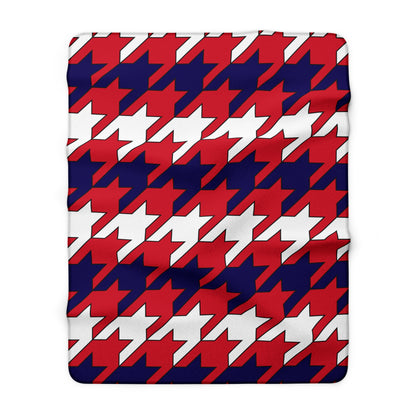 Bermuda Retro Houndstooth Blanket Throw