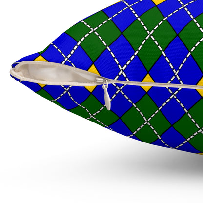 Solomon Islands Retro Argyle Cushion Pillow