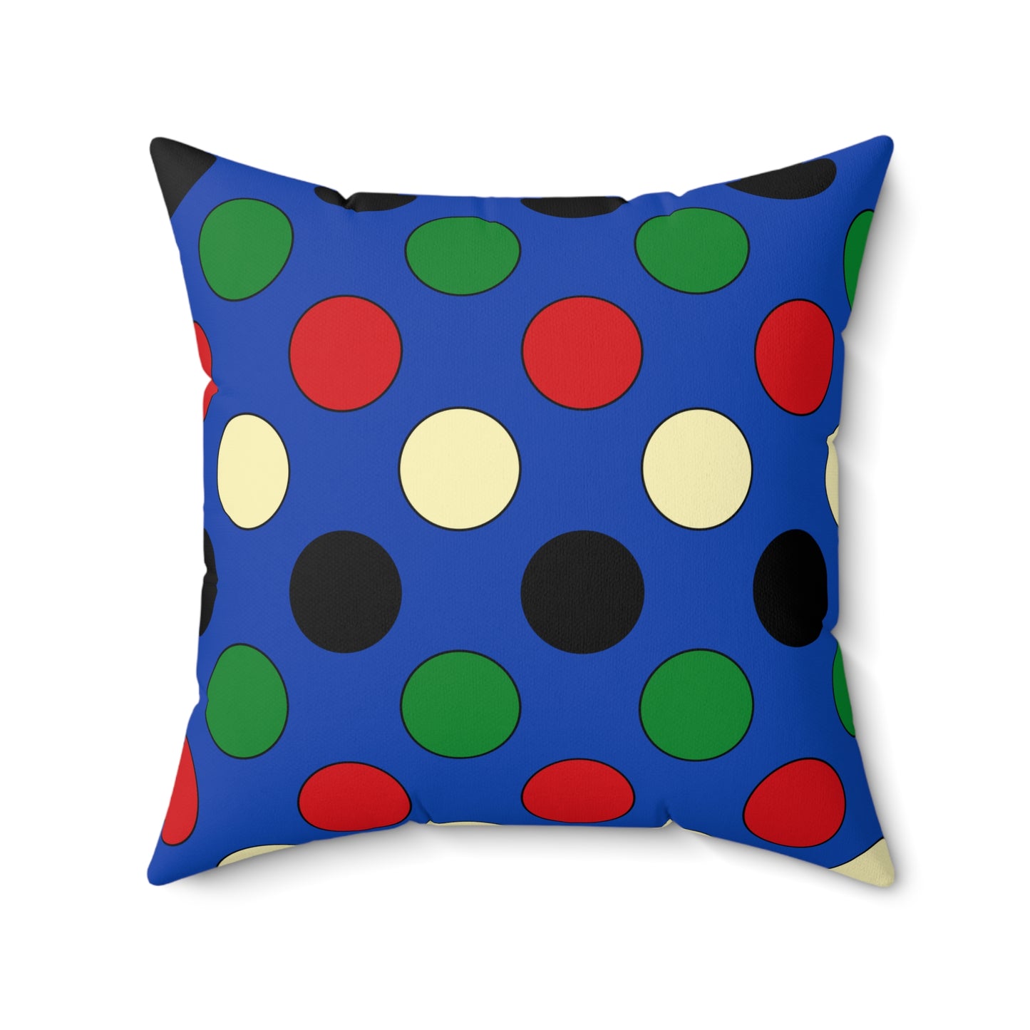 South Sudan Retro Polka Dots Cushion Pillow