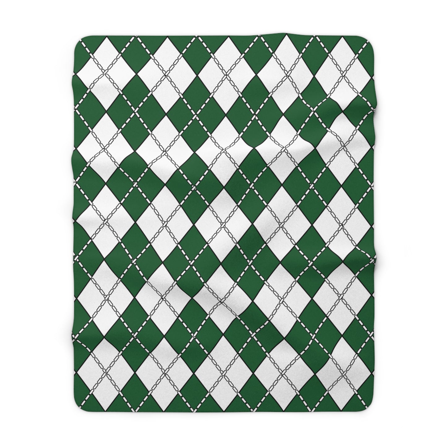 Saudi Arabia Retro Argyle Blanket Throw