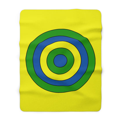 Saint Vincent And The Grenadines Retro Target Blanket Throw