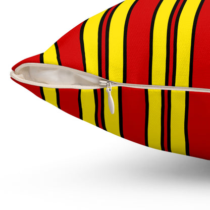 North Macedonia Retro Stripes Cushion Pillow