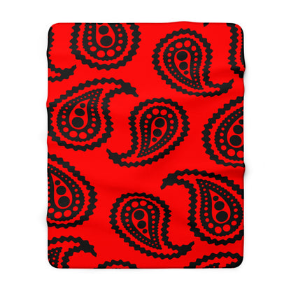 Albania Retro Paisley Blanket Throw