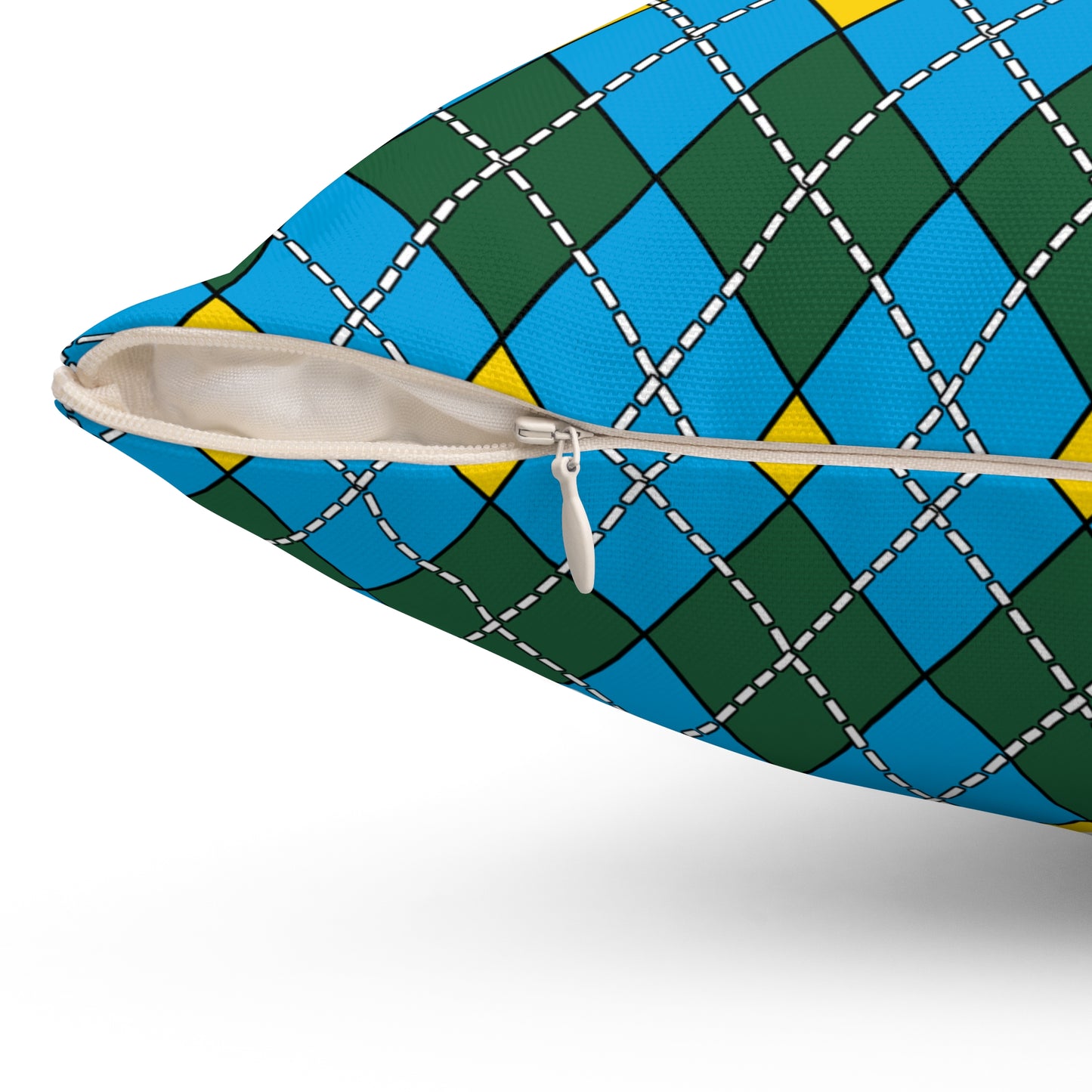 Rwanda Retro Argyle Cushion Pillow