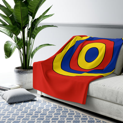 Romania Retro Target Blanket Throw