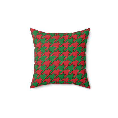 Turkmenistan Retro Houndstooth Cushion Pillow