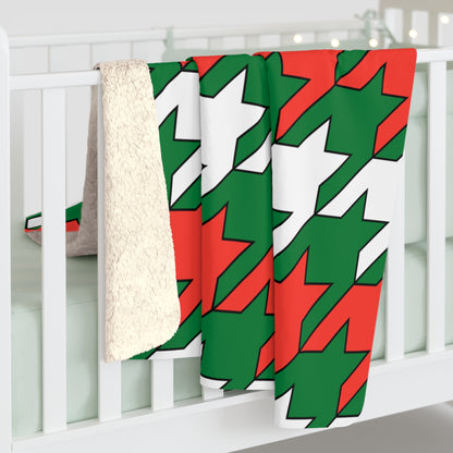 Madagascar Retro Houndstooth Blanket Throw