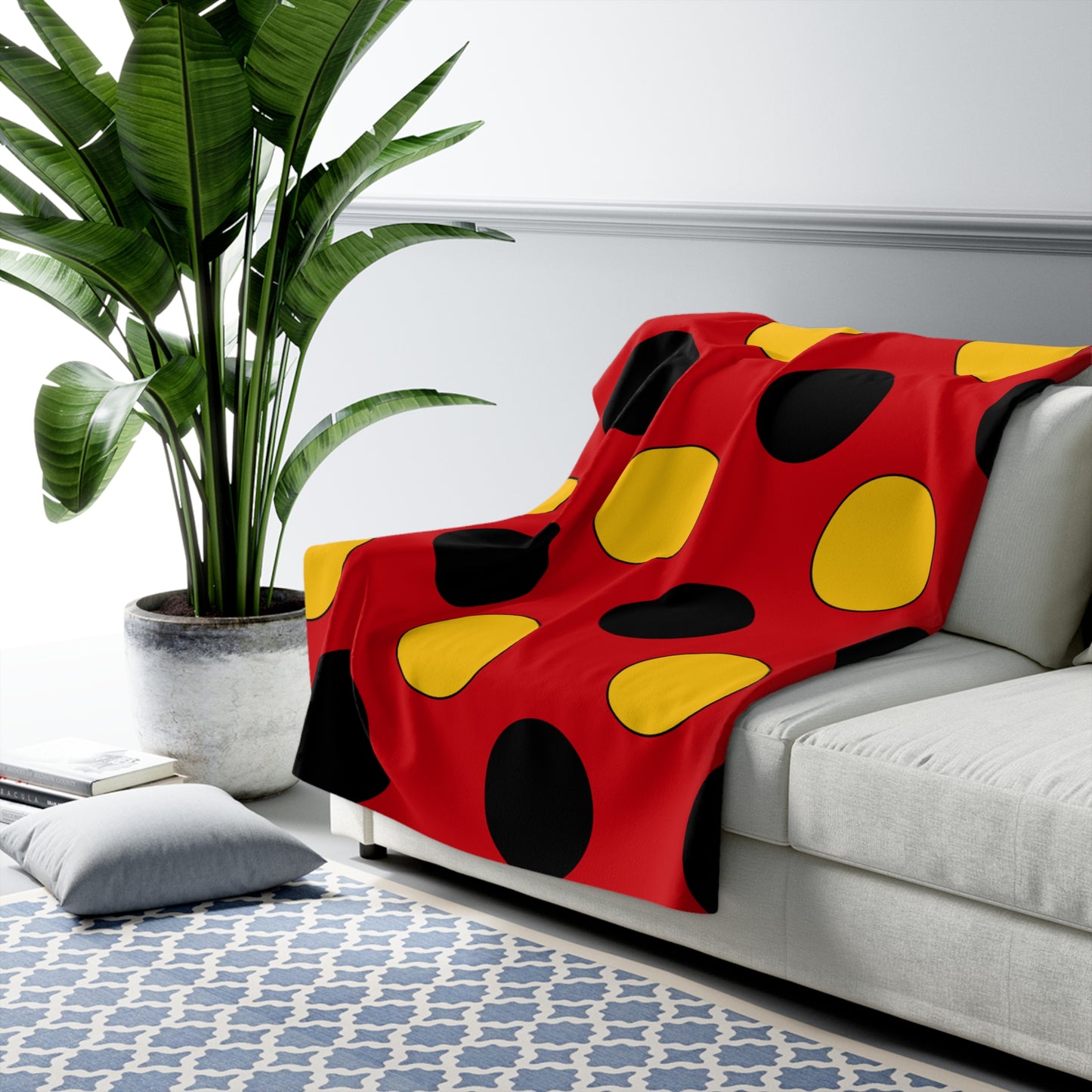 Timor Leste Retro Polka Dots Blanket Throw