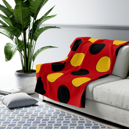 Timor Leste Retro Polka Dots Blanket Throw