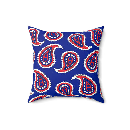 French Southern Territories Retro Paisley Cushion Pillow
