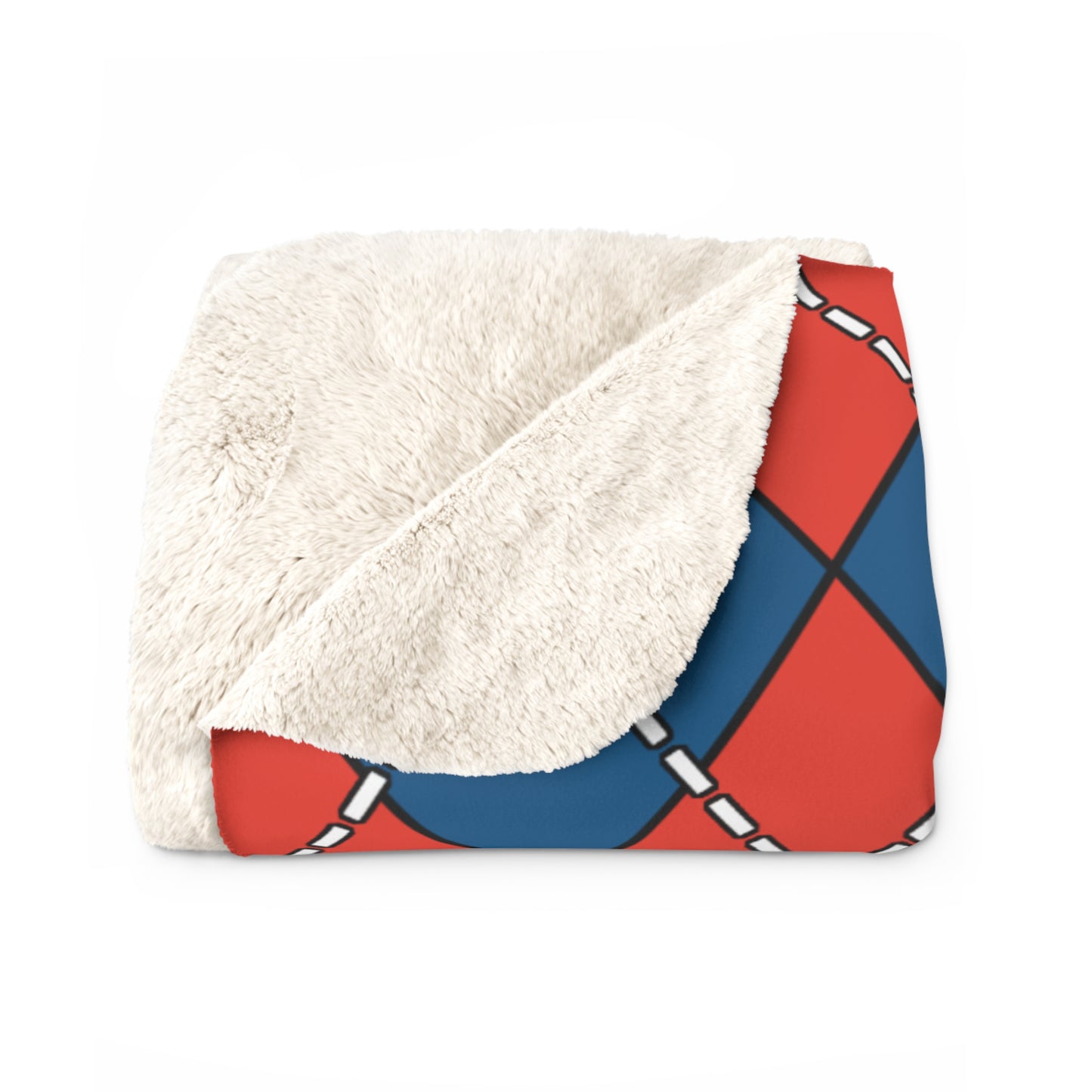 Kiribati Retro Argyle Blanket Throw