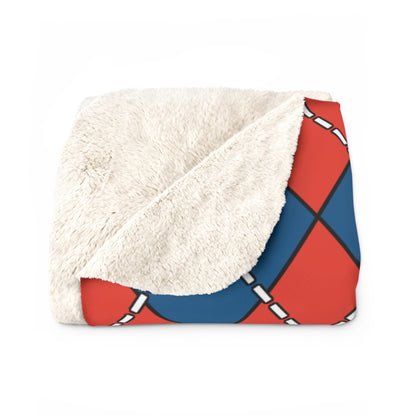 Kiribati Retro Argyle Blanket Throw