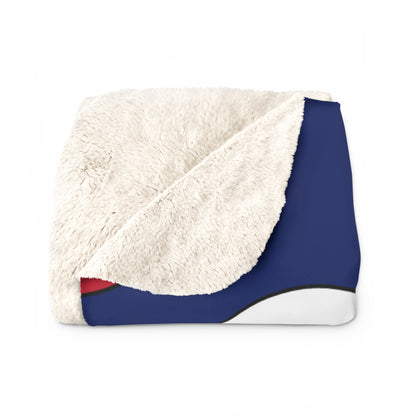 Ascension Island Retro Polka Dots Blanket Throw