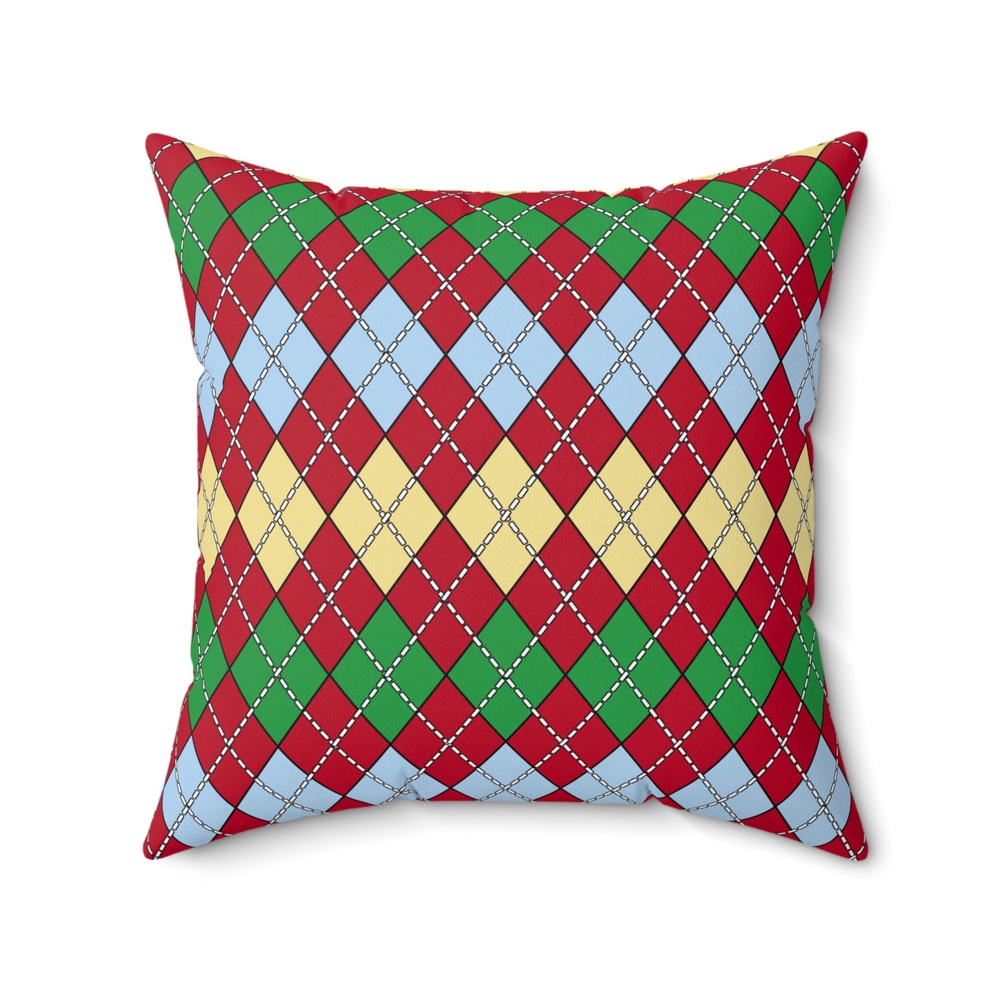 Eritrea Retro Argyle Cushion Pillow