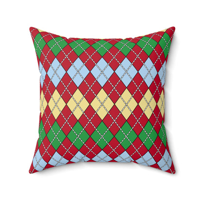 Eritrea Retro Argyle Cushion Pillow