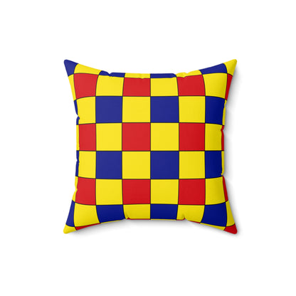 Colombia Retro Check Cushion Pillow