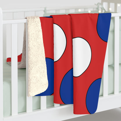 Bouvet Island Retro Polka Dots Blanket Throw
