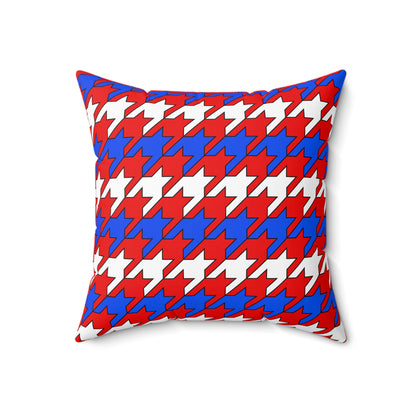 Puerto Rico Retro Houndstooth Cushion Pillow