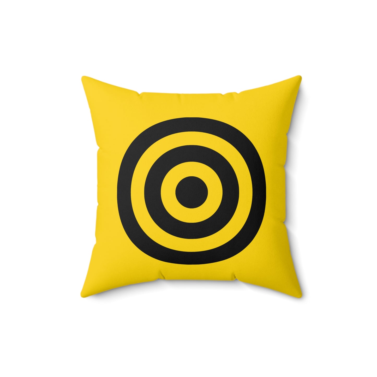 Gold, Black Retro Target Cushion Pillow