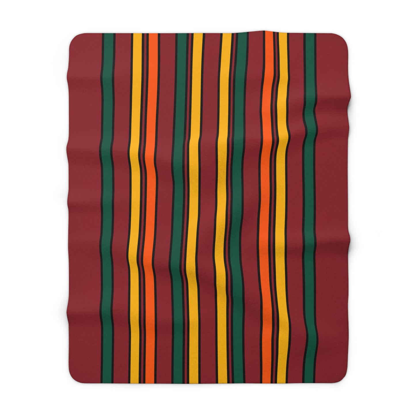 Sri Lanka Retro Stripes Blanket Throw