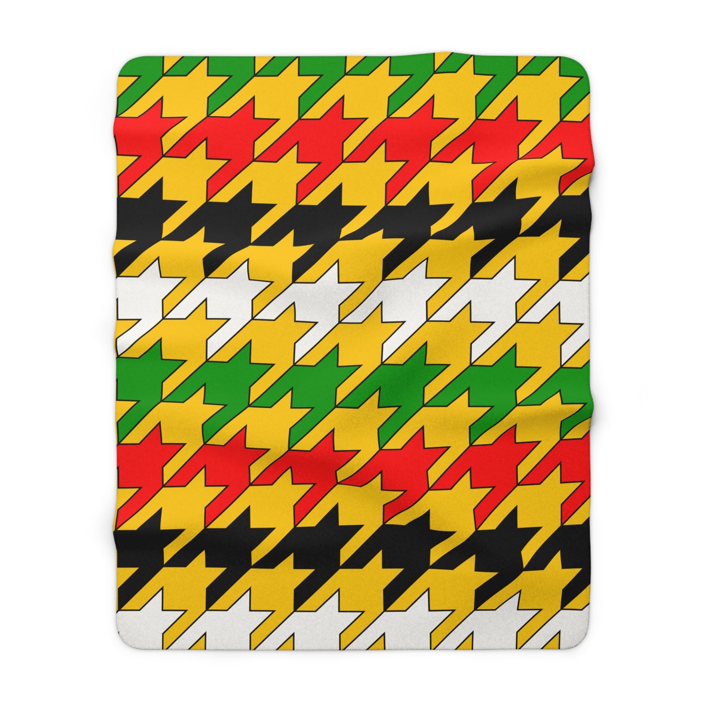 Mozambique Retro Houndstooth Blanket Throw