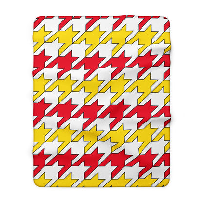 Guernsey Retro Houndstooth Blanket Throw