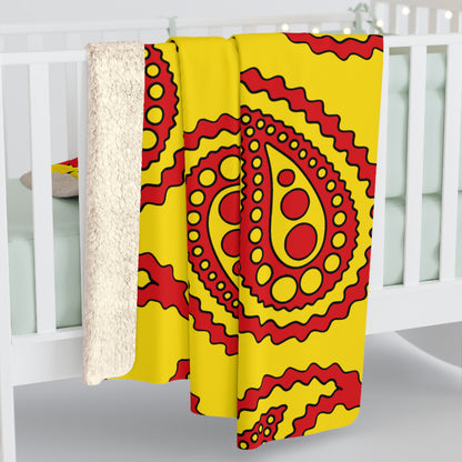 Catalonia Retro Paisley Blanket Throw