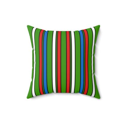 Equatorial Guinea Retro Stripes Cushion Pillow