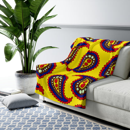 Ecuador Retro Paisley Blanket Throw