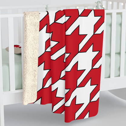 England Retro Houndstooth Blanket Throw