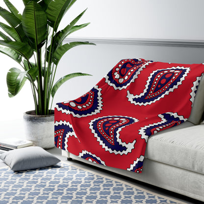 Bermuda Retro Paisley Blanket Throw