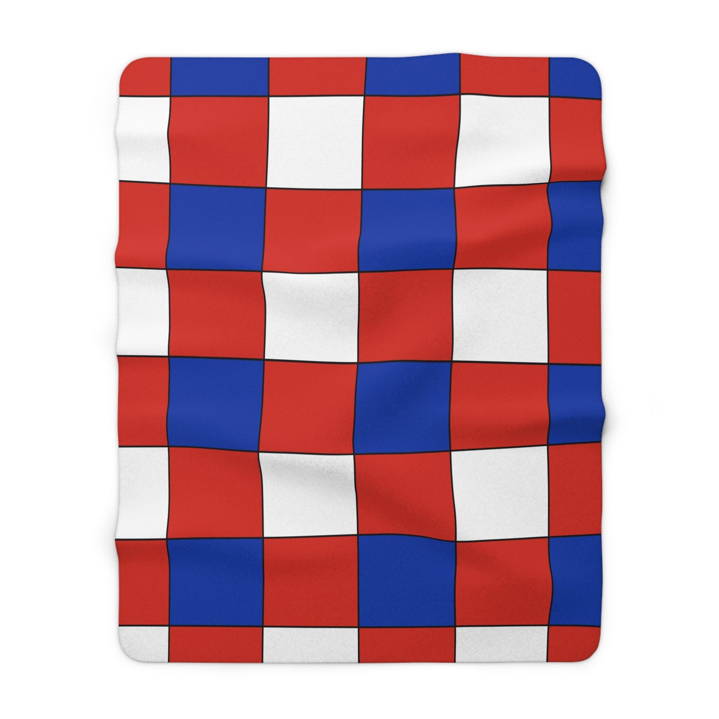 Paraguay Retro Check Blanket Throw