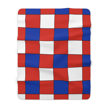 Paraguay Retro Check Blanket Throw