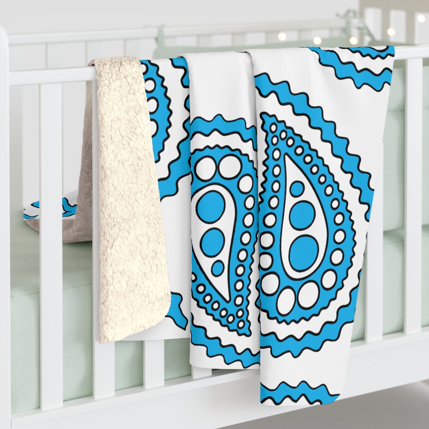 San Marino Retro Paisley Blanket Throw