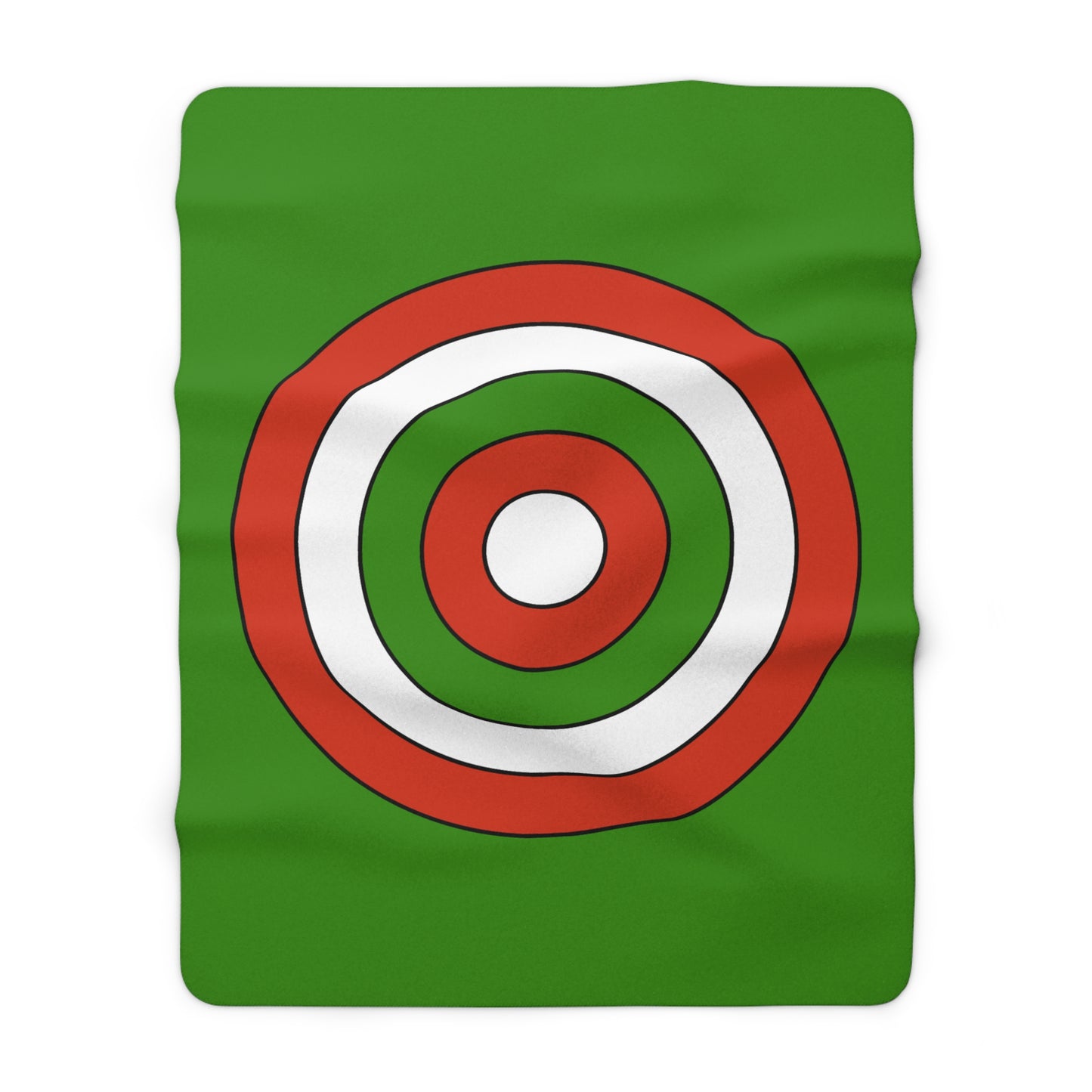 Hungary Retro Target Blanket Throw