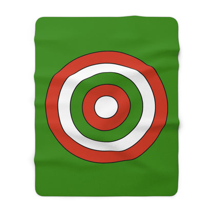 Hungary Retro Target Blanket Throw