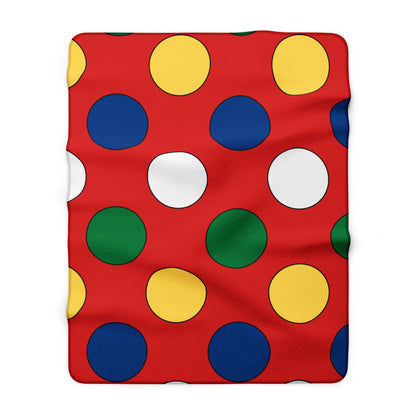 Seychelles Retro Polka Dots Blanket Throw