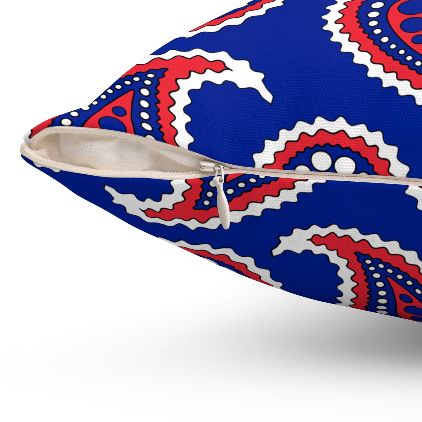French Southern Territories Retro Paisley Cushion Pillow