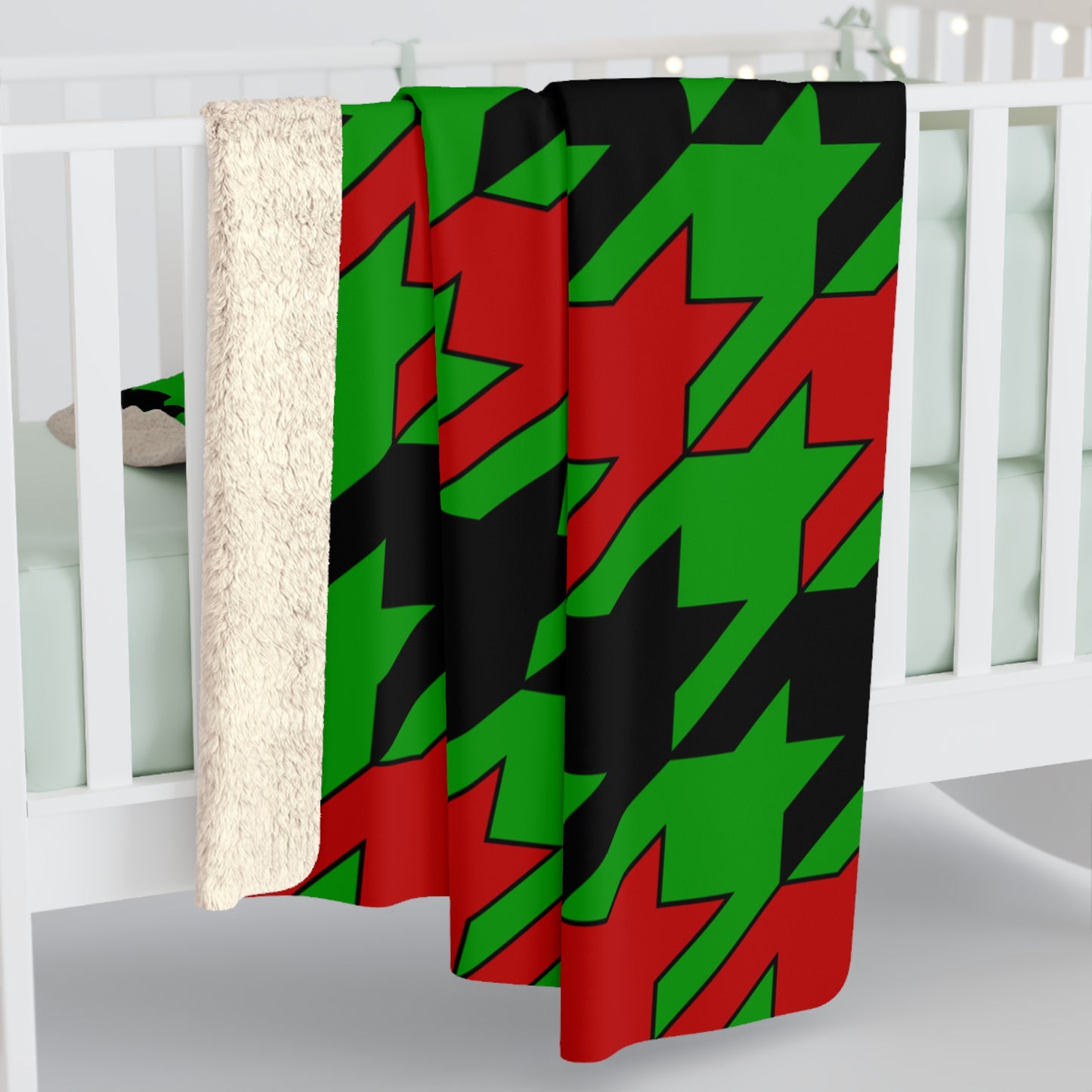 Afghanistan Retro Houndstooth Blanket Throw