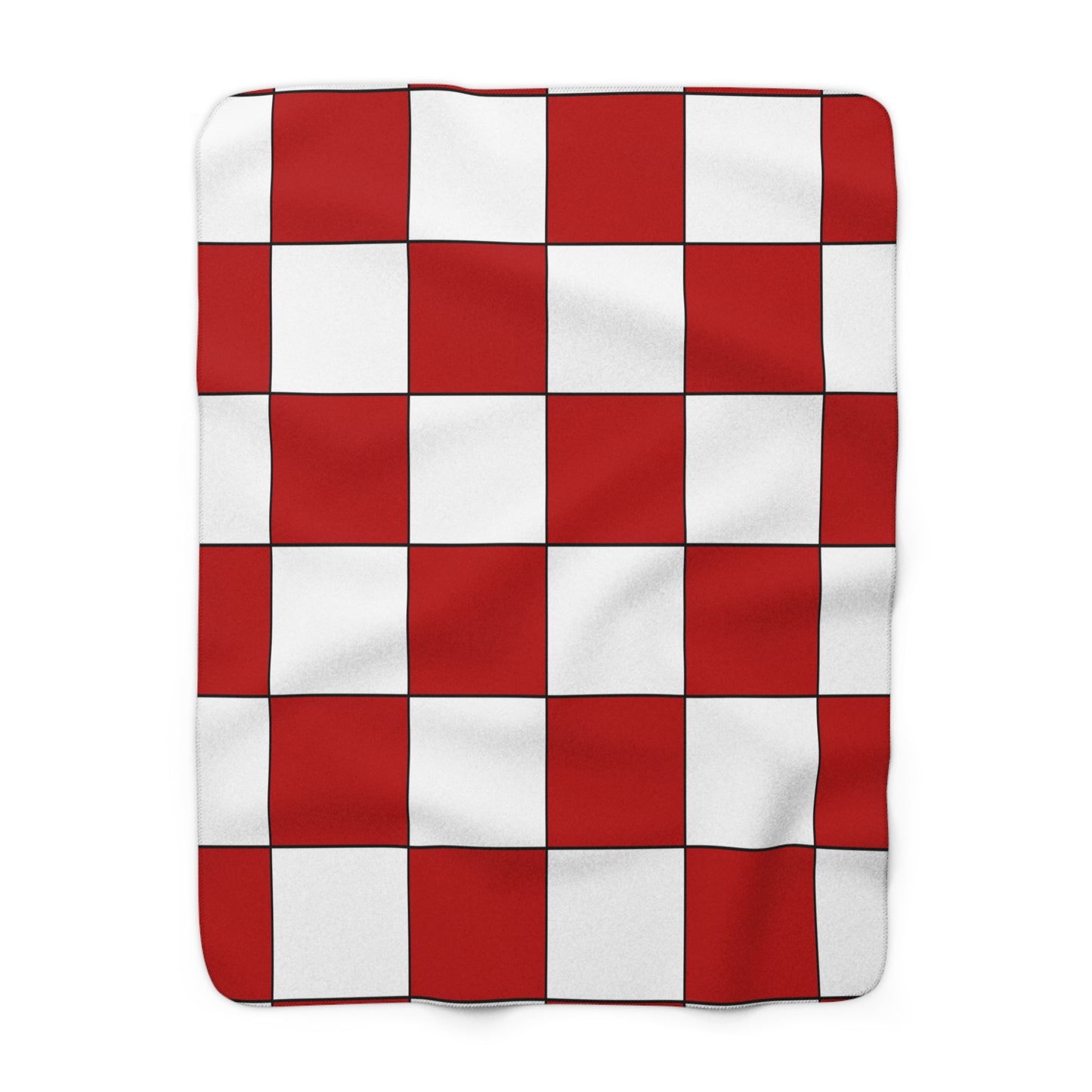 Isle Of Man Retro Check Blanket Throw